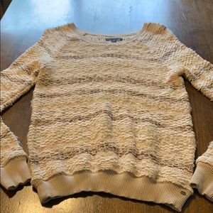 Cream and browns sweater